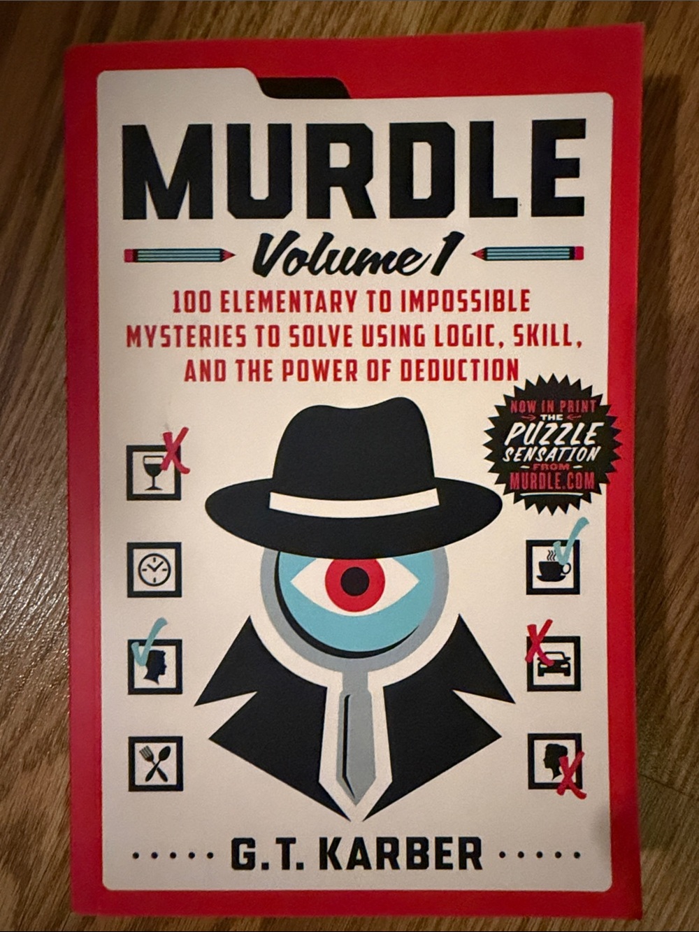 Murdle Volume 1 by - Red Cover Puzzle Book